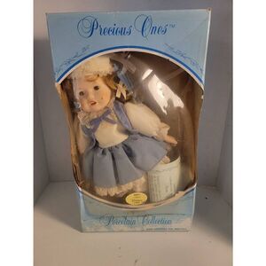 Vintage 1984 Precious Ones Porcelain Collection " Merrie Christmas" Doll IOB